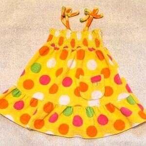 Ocean Pacific terry polka dot sun dress